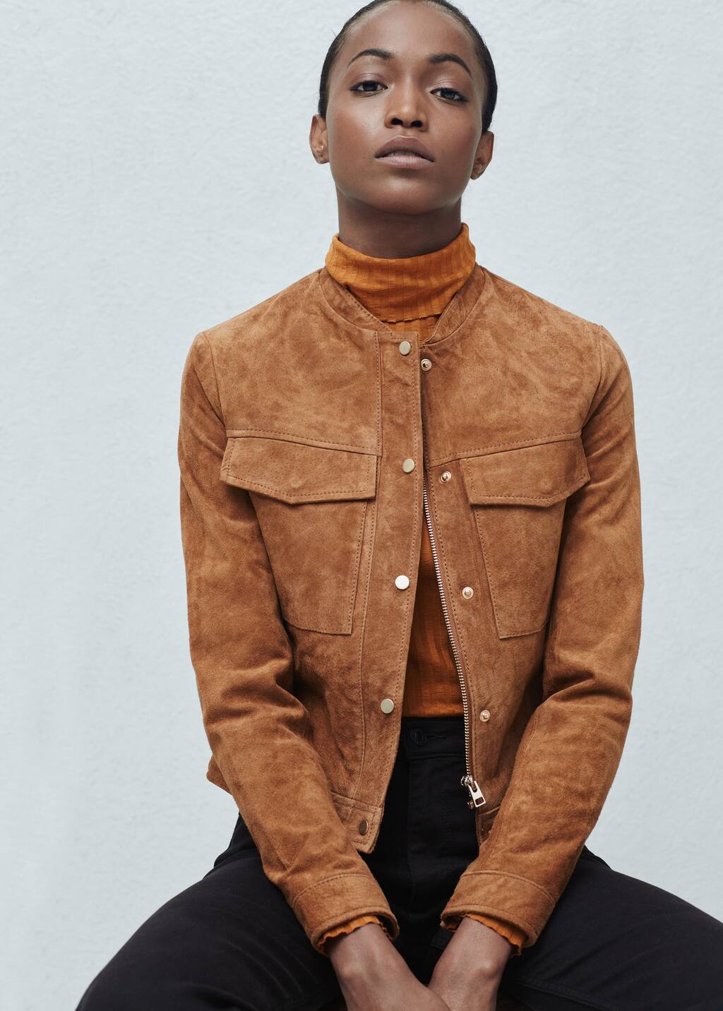 Veste daim camel mango Veste daim camel mango